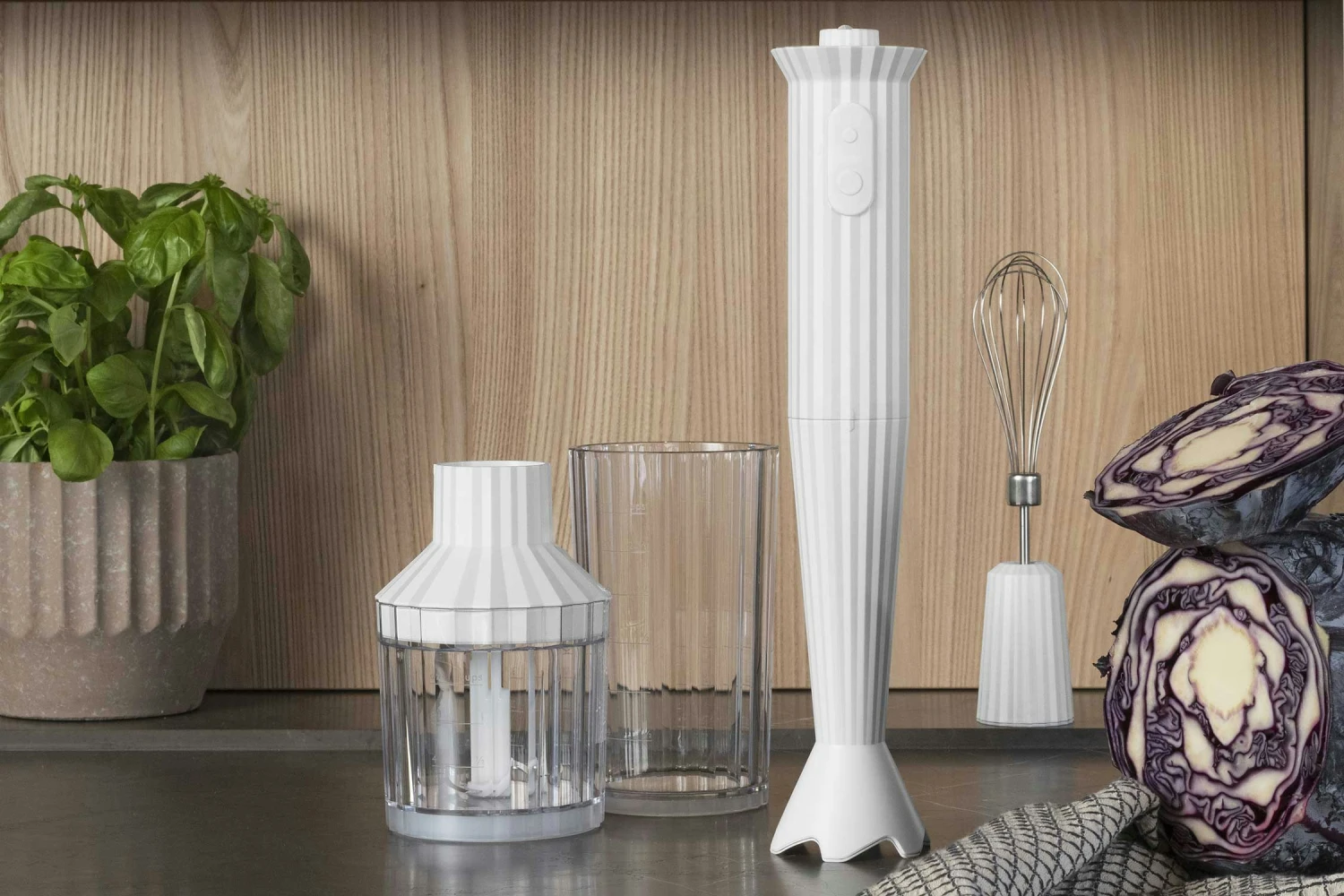 Alessi Plissé Stabmixer, Weiß 4 Alessi Plissé Stabmixer, Weiß – Bild 2