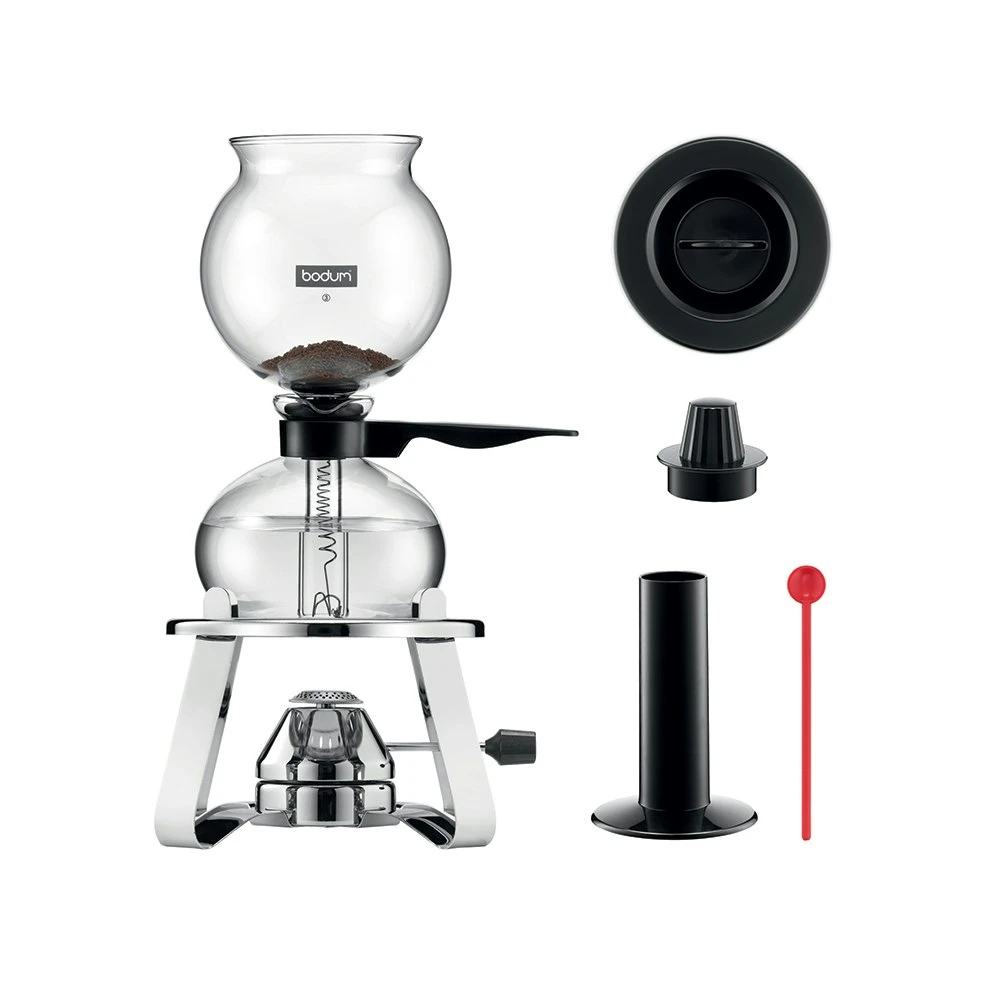 Bodum PEBO Vakuum Kaffeebereiter 1L, Schwarz 3 Bodum PEBO Vakuum Kaffeebereiter 1L, Schwarz