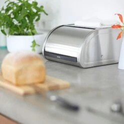 Brabantia Roll Topp Brotbox Medium, Matt Steel -Ausgewählte Küchengeschäfte brabantia roll topp brotbox small weiss 3