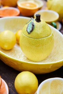 ByOn Lemon Dose, Mit Deckel Gelb -Ausgewählte Küchengeschäfte byon lemon jam bowl yellow 3