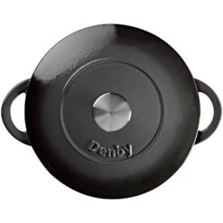 Denby Halo Gusseisentopf Rund Ø24 Cm, Grau -Ausgewählte Küchengeschäfte denby cast iron round casserole 24 cm 10