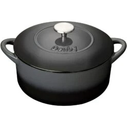 Denby Halo Gusseisentopf Rund Ø24 Cm, Grau
