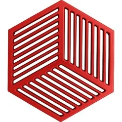 Denby Pomegranate Topfuntersetzer Gusseisen 21,5x24,5 Cm, Rot