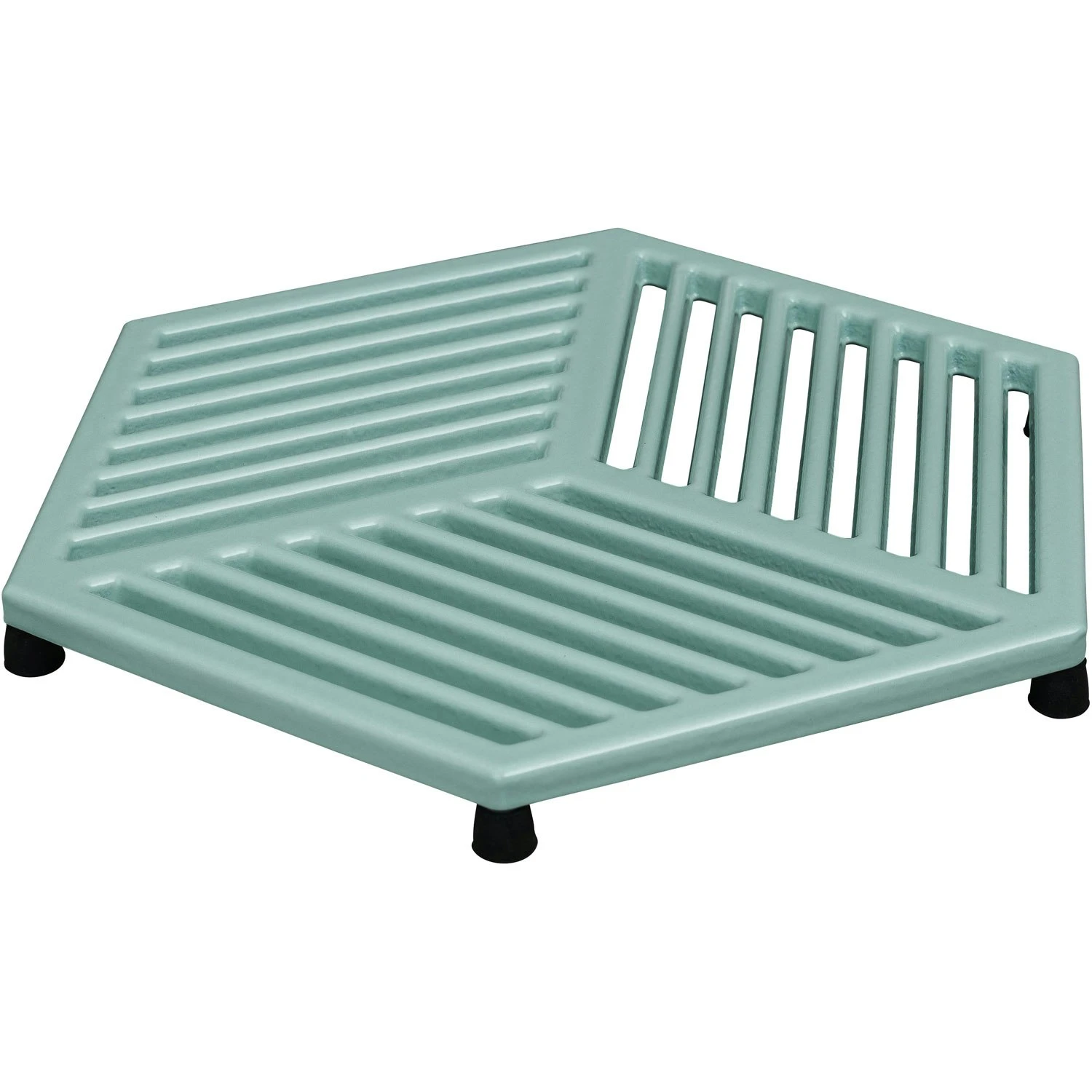 Denby Pavilion Topfuntersetzer Gusseisen 21,5x24,5 Cm, Hellblau 4 Denby Pavilion Topfuntersetzer Gusseisen 21,5x24,5 Cm, Hellblau – Bild 2