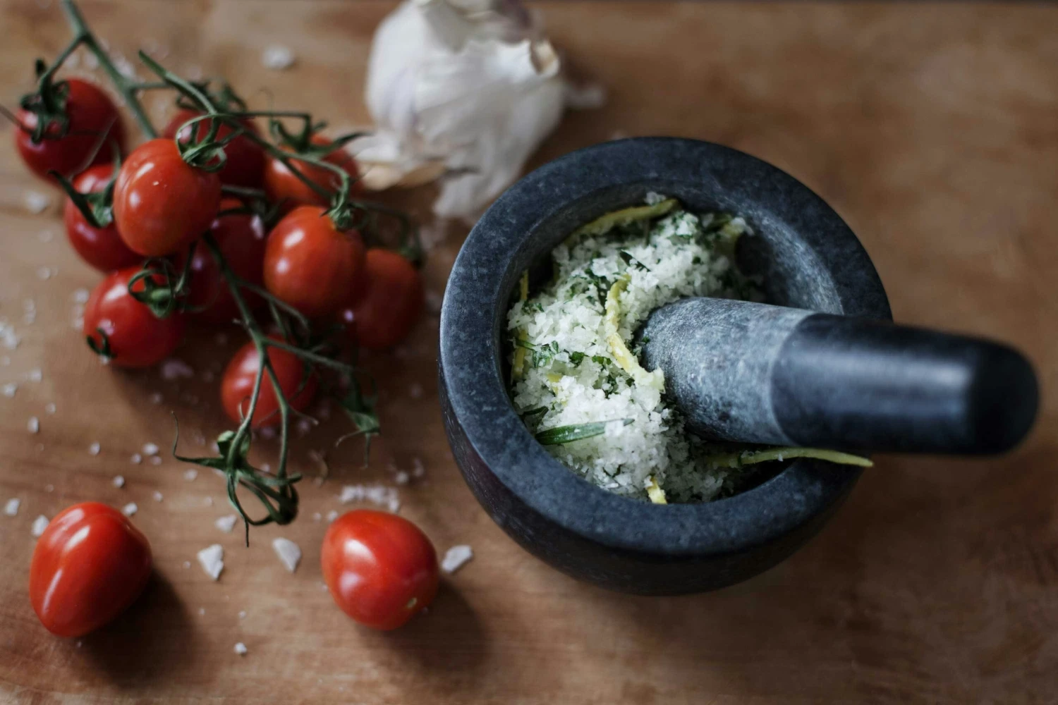 Ernst Mörser Ø14 H7,5 Cm, Schwarz Granit 4 Ernst Mörser Ø14 H7,5 Cm, Schwarz Granit – Bild 2