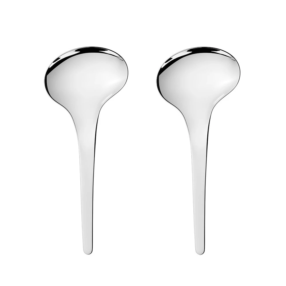 Georg Jensen Bloom Servierlöffel, Edelstahl Set 2er-Pack 3 Georg Jensen Bloom Servierlöffel, Edelstahl Set 2er-Pack