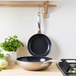 Greenpan Royal Bronze Wok 28 Cm Wok-Pfanne Bronzefarben -Ausgewählte Küchengeschäfte greenpan royal bronze wok 28 cm 4