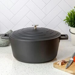 Kitchen Craft MasterClass Kasserolle Schwarz, 5 L 10 Kitchen Craft MasterClass Kasserolle Schwarz, 5 L -Ausgewählte Küchengeschäfte kitchen craft masterclass casserole black 16