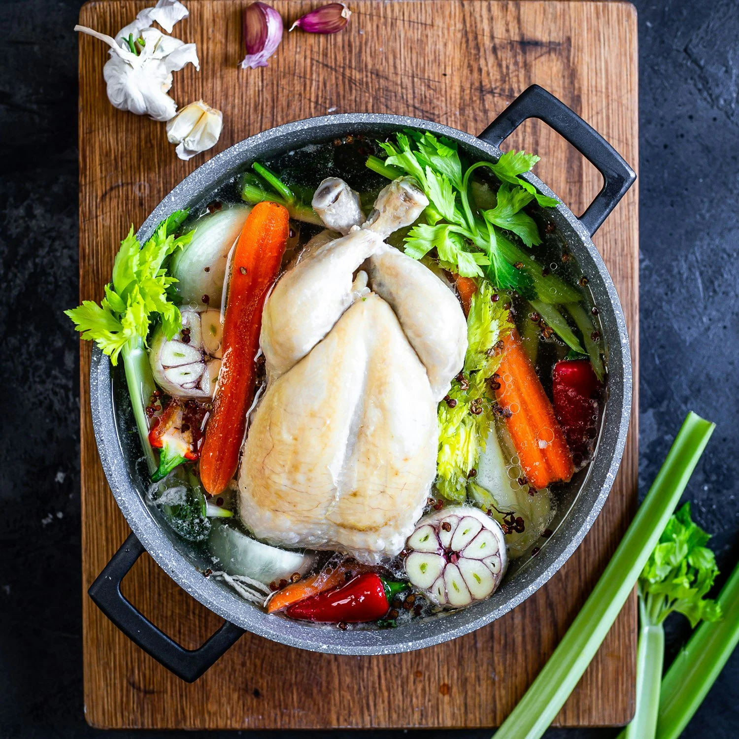 Kitchen Craft MasterClass Kasserolle Schwarz, 4 L 4 Kitchen Craft MasterClass Kasserolle Schwarz, 4 L – Bild 2