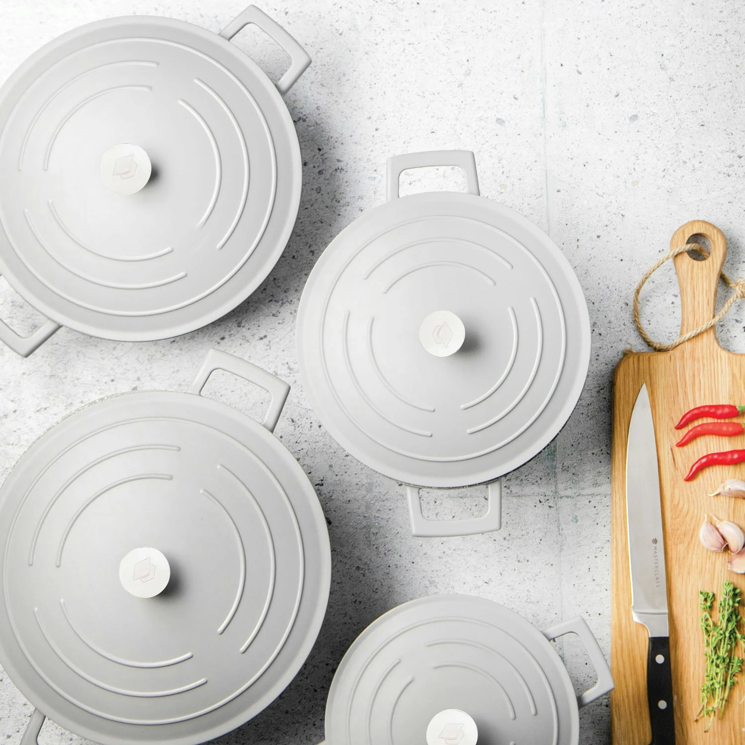 Kitchen Craft MasterClass Kasserolle Grau, 2,5 L 6 Kitchen Craft MasterClass Kasserolle Grau, 2,5 L – Bild 4