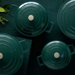 Kitchen Craft MasterClass Kasserolle Hunter Green, 5 L -Ausgewählte Küchengeschäfte kitchen craft masterclass kasserolle hunter green 1 1