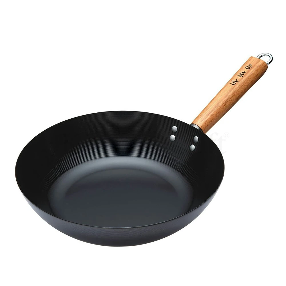 Kitchen Craft Oriental Wok Holzgriff, Carbon Stahl, 300mm 3 Kitchen Craft Oriental Wok Holzgriff, Carbon Stahl, 300mm