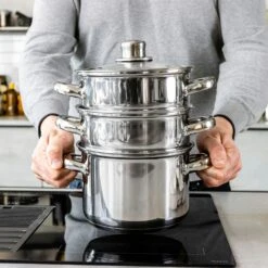 Kitchen Craft Three Tier Dampfgarer, 4 Teile, 20 Cm -Ausgewählte Küchengeschäfte kitchen craft three tier 3