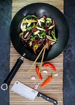 Kitchen Craft World Of Flavours Wok-Pfanne 30 Cm 12 Kitchen Craft World Of Flavours Wok-Pfanne 30 Cm -Ausgewählte Küchengeschäfte kitchen craft world of flavours carbon steel non stick wok 20cm 9