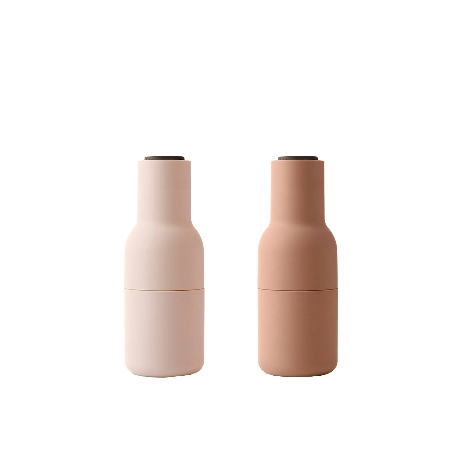 Menu Bottle Grinder Mühle 2-er Set, Nude / Walnussfarben 3 Menu Bottle Grinder Mühle 2-er Set, Nude / Walnussfarben