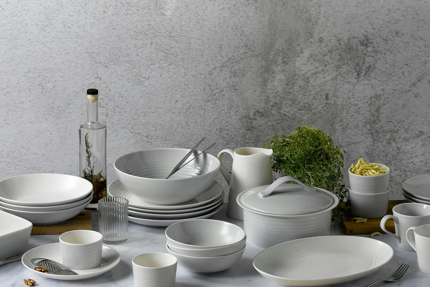 Royal Doulton Maze Kasserolle Rund, Hellgrau 5 Royal Doulton Maze Kasserolle Rund, Hellgrau – Bild 3