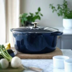 Gusseisentopf 6,7 L, Midnight Blue -Ausgewählte Küchengeschäfte sabor gusseisentopf 67 l 16