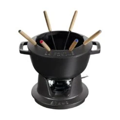 Staub Fondueset 2,35L, Schwarz