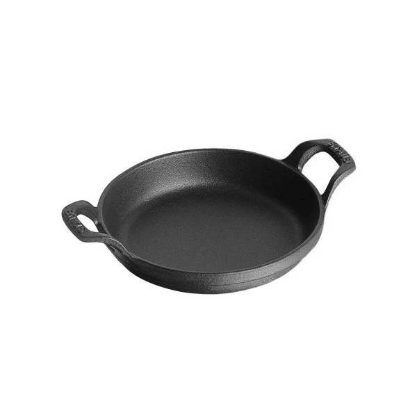 Staub Large Round Dish In Cast Iron, Black 3 Staub Large Round Dish In Cast Iron, Black