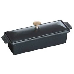 Staub Rechteckige Terrine Aus Gusseisen 1,45 L, Schwarz