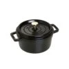 Staub Runde Kochtopf Aus Gusseisen 25 Cl, Schwarz
