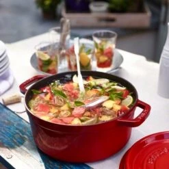 Staub Runde Kochtopf Aus Gusseisen 8,35 L, Kirsche -Ausgewählte Küchengeschäfte staub runde kochtopf aus gusseisen 835 l schwarz 7