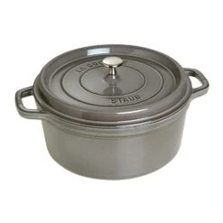 Staub Round Cocotte 28 Cm 6,7 L, Grey