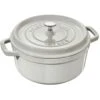 Staub Kokotte Rund, 28 Cm 3,8 L, Weiß -Ausgewählte Küchengeschäfte staub white truffle rund gryta 24cm 38l 4