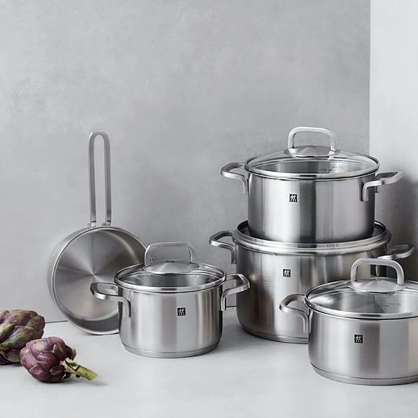 Zwilling Cube Topfset Matt 5 Teile 4 Zwilling Cube Topfset Matt 5 Teile – Bild 2